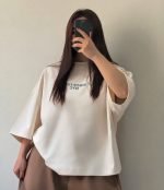 Pull oversize femme en coton – vue 2 | KAI Signature