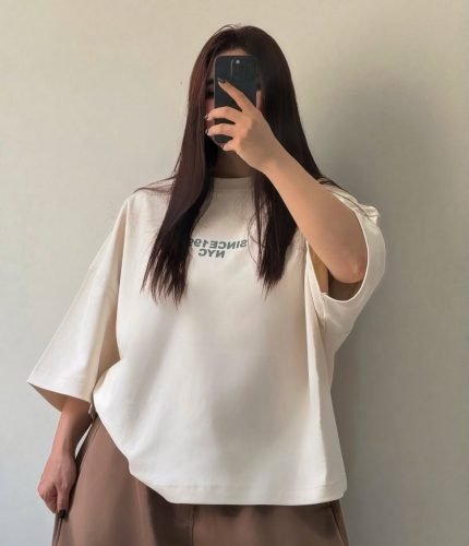 Pull oversize femme en coton – vue 2 | KAI Signature