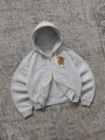 Veste Tigre grise en coton présentée à plat