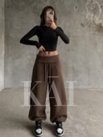 Nova Pants marron — face