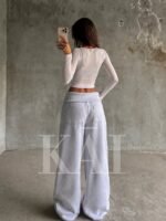 Nova Pants gris clair — dos